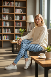 Legging pour femme "In the mood for clouds" bleu