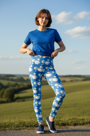 Legging pour femme "In the mood for clouds" bleu