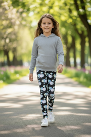 Legging Pour enfant/Ado "In the mood for clouds" Noir