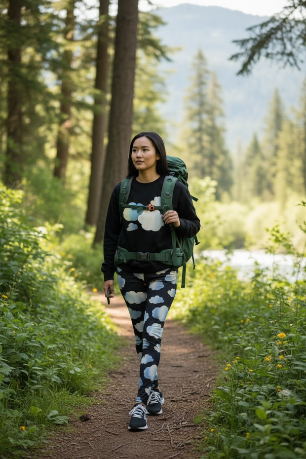Sweat Unisexe à Col Rond "In the mood for clouds"
