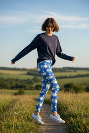 Legging pour femme "In the mood for clouds" bleu