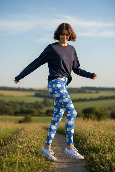 Legging pour femme "In the mood for clouds" bleu