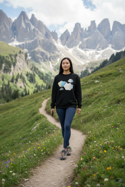 Sweat Unisexe à Col Rond "In the mood for clouds"