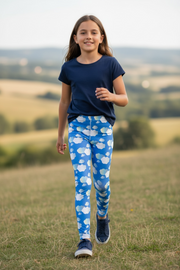 Legging Pour enfant/Ado "In the mood for clouds" Bleu
