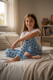 Legging Pour Enfant/Ado "Fly like a bird" Bleu