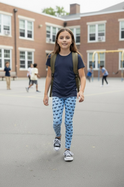 Legging Pour Enfant/Ado "Fly like a bird" Bleu