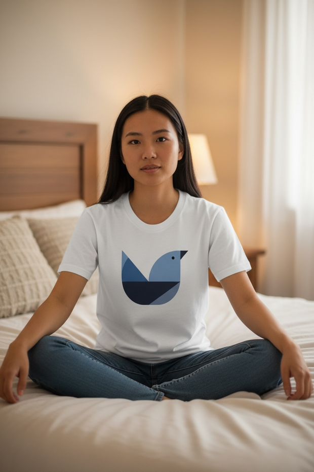 T-shirt Unisexe à Manches Courtes "Fly like a bird"