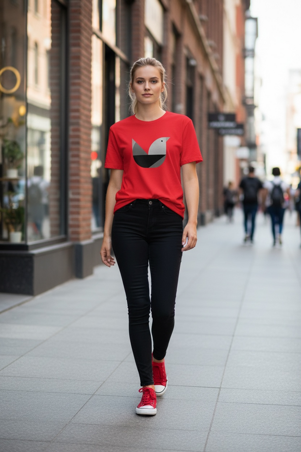 T-shirt Unisexe à Manches Courtes "Fly like a bird"