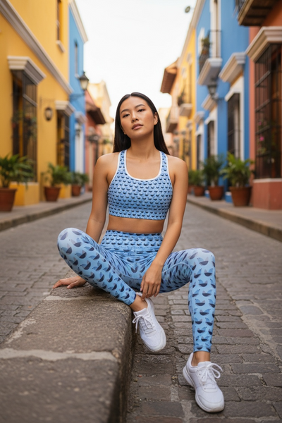 Brassière de Sport "Fly like a bird“ Bleu