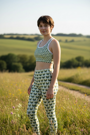 Brassière de Sport "Fly like a bird" Vert